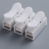 Davitu Terminals - 10pcs Block Safe 220V 2 Way Self Locking White Quick Splice Clamp 10A Press Type Wire Terminals Durable Lighting Connection view 2