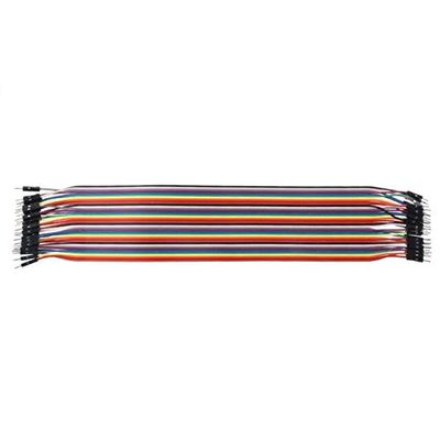 Davitu Terminals - 40Pcs Cables M-F/M-M/F-F Jumper Breadboard Wire Colorful GPIO Ribbon for DIY Kit - (Color: 30cm - C)