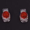 Davitu Terminals - Hot XD-100 Pcs Data Phone Wire Butt Splice 3 Ports UR Connectors Red Clear - (Color: Red) view 4