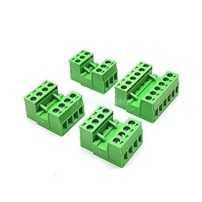 Davitu Terminals - 10pairs Solderless Docking 2EDGRK-5.08MM-2p3p4p5p6p7p8p9p10p Pluggable Terminal Block 2-12P Two-Wire Connection - (Pins: 9P)