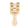 Davitu Terminals - Botique-100 Pcs Car Speaker 6.3mm Female Spade Terminal Wire Connector - (Color: Gold) view 3