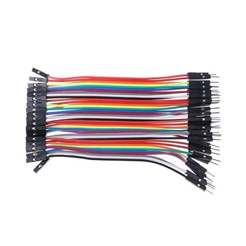Davitu Terminals - 40Pcs Cables M-F/M-M/F-F Jumper Breadboard Wire Colorful GPIO Ribbon for DIY Kit - (Color: 10cm - B)
