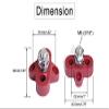 Davitu Terminals - DC 48V Busbar Power Terminal Block Heavy Duty M8 Positive Power Distribution Stud for Truck RV Ship Boats - (Color: Black) view 4