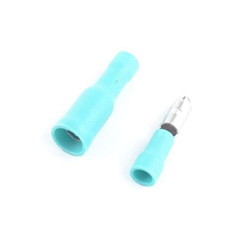 Davitu Terminals - FRD MPD1-156 Female and Male Insulated Electric Connector Crimp Bullet terminal for 0.5 to 1.5 mm 22~16 AWG Audio Wiring - (Color: Green, Pins: 30 Pairs)