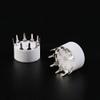 Davitu Terminals - 10pcs 9-pin Outlet Electronic Tube Ceramic Sockets Gold Plated Tube Holder Audio Accessories G8TB view 2