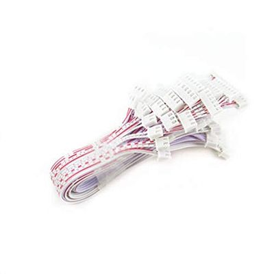 Davitu Terminals - 10PCS MT red and white cable/double cable/wire length 30CM XH2.54-2P/3P/4P/5P6P/7P/8P9P10P/11P12P/ double head cable - (Pins: XH2.54-7P-30CM)