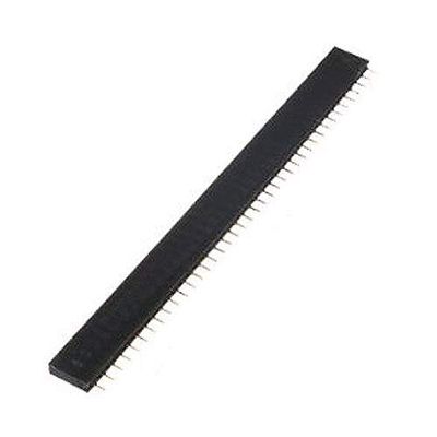 Davitu Terminals - KSOL 10X 40 pole Female Pin female connector pin strip header 2.54mm jack single-breasted Black
