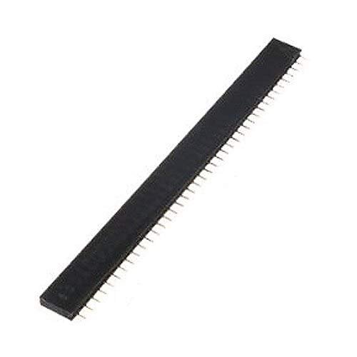 Davitu Terminals - KSOL 10X 40 pole Female Pin female connector pin strip header 2.54mm jack single-breasted Black