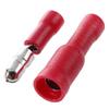 Davitu Terminals - HTHL- 100x Cable lugs Round sockets + Round connector crimp Set Red - (Color: Red) view 3