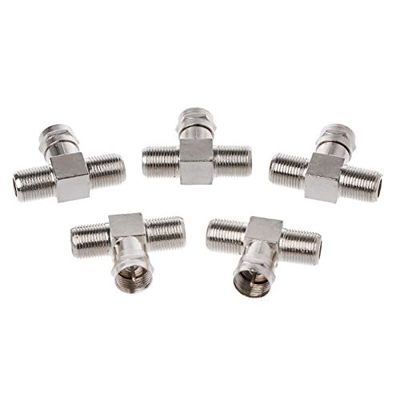 Davitu Terminals - 5PCS 3 Way F Type Splitte TV Virgin Cable Sky Satellite Freeview qiang