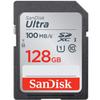 SanDisk 128GB SD Ultra Memory Card for Waterproof Camera Works with Olympus Tough TG-6, TG-5, TG-4, TG-3, TG-870 (SDSDUNR-128G-GN6IN) Plus (1) Everything But Stromboli Underwater Float Lanyard view 3