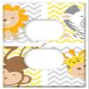 Switch Plate Outlet Cover - Frame Animals Baby Child Green Frame view 1