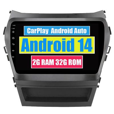 RoverOne Car Stereo Radio for Hyundai IX45 Santa Fe 2013 2014 2015 2016 2017 Android Multimedia Player GPS Navigation Touch Screen Bluetooth WiFi DSP CarPlay Android Auto