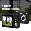 Digital Camera, 18MP Auto Focus 8X Digital Zoom 2.7in LCD Display Photography Cam with Microphone for Children Friends Parents Gifts(Black) view 2