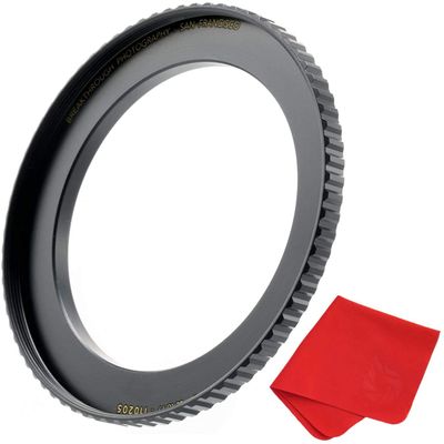 Breakthrough Photography 86mm to 95mm Step-Up Lens Adapter Ring for Filters, Made of CNC Machined Brass with Matte Black Electroplated Finish