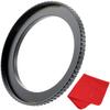 Breakthrough Photography 86mm to 95mm Step-Up Lens Adapter Ring for Filters, Made of CNC Machined Brass with Matte Black Electroplated Finish view 1