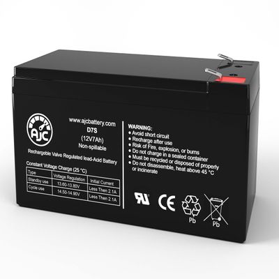 AJC Battery Compatible with Altronix SMP10PM12P16 12V 7Ah Alarm Battery