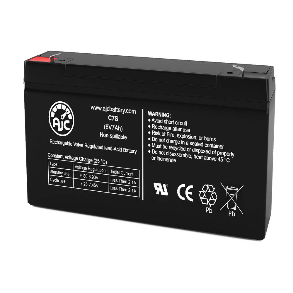 AJC Battery Compatible with APC Symmetra SY8KEX-PD 6V 7Ah UPS Battery