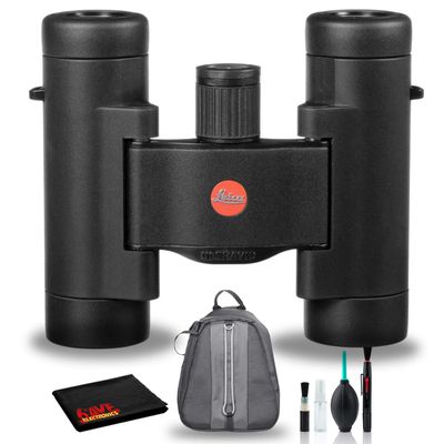 Leica 8x20 Ultravid BR Binocular (Black) with Carry Case and Cleaning Kit