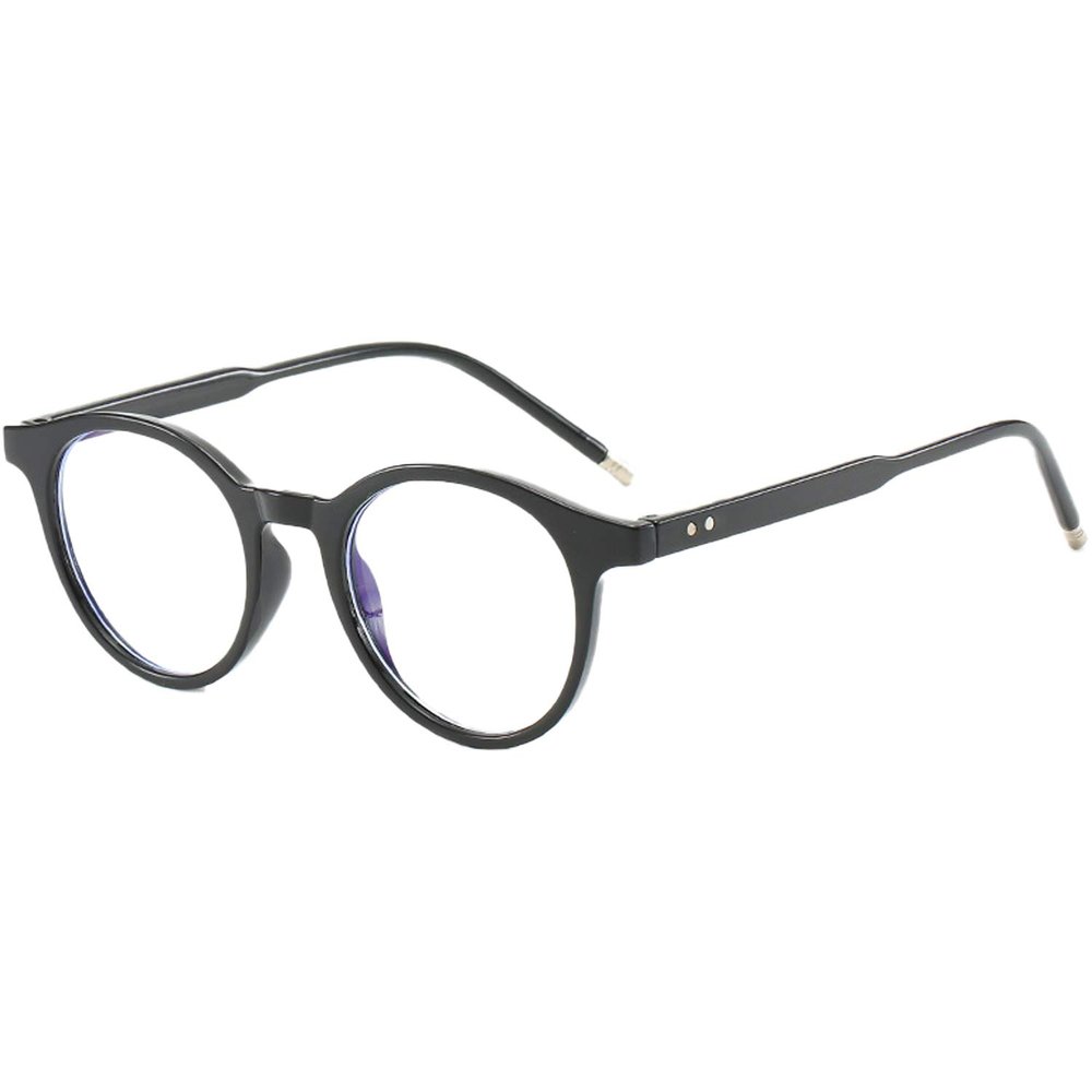 Blue Light Blocking Glasses Women Men Computer Fake Glasses HD Clear Lens Glasses Reading/Gaming/TV/Phones Glasses,Anti Eyestrain & UV Glare (Black)