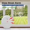 WSDCAM Glass Break Sensor Alarm 125dB Ultra-Slim Wireless Glass Break Detector Window Alarm Vibration Sensor for Home Window and Door Security - 4 Pack view 2