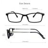 VisionGlobal Blue Light Blocking Glasses for Women/Men, Computer Reading, TV Glasses, Stylish Square Frame, Anti Glare (Black, +1.00 Magnification) view 2
