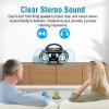 MEGATEK Portable CD Player Boombox with FM Radio, Bluetooth, USB Port, AUX Input, and Headphone Jack CD-R/CD-RW/MP3-CD Compatible, Clear Stereo Sound, Backlit LCD Display Black view 3