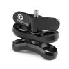 BGNing 1inch Diving Lights Ball Butterfly Clip Underwater Tripod Clamp 2 Mount Hole Clamp Adapter for Underwater Diving Light Arm System (Black) view 2