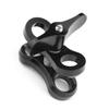 BGNing 1inch Diving Lights Ball Butterfly Clip Underwater Tripod Clamp 2 Mount Hole Clamp Adapter for Underwater Diving Light Arm System (Black) view 3