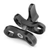 BGNing 1inch Diving Lights Ball Butterfly Clip Underwater Tripod Clamp 2 Mount Hole Clamp Adapter for Underwater Diving Light Arm System (Black) view 4
