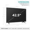 Hisense 43-Inch Class R6090G Roku 4K UHD Smart TV with Alexa Compatibility (43R6090G, 2020 Model) view 3