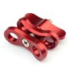 BGNing 1inch Diving Lights Ball Butterfly Clip Underwater Tripod Clamp 2 Mount Hole Clamp Adapter for Underwater Diving Light Arm System (Red) view 3