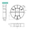 DS-1280ZJ-DM25(M1) Junction Box for Fish-Eye Camera2 Pack view 2