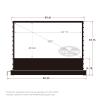 VIVIDSTORM-4K Movie Projector Screen S 100 Inch Sound Transparent Perforated Floor Rising White Fabric 4k HD Ready Home/Movie Theatre Work with Normal Throw Projector, VSDSTPW100H view 2