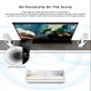 VIVIDSTORM-4K Movie Projector Screen S 100 Inch Sound Transparent Perforated Floor Rising White Fabric 4k HD Ready Home/Movie Theatre Work with Normal Throw Projector, VSDSTPW100H view 3