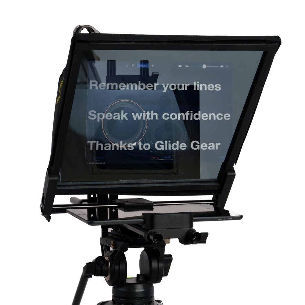 Glide Gear TMP 750 Teleprompter All Camera & Smartphones, Tablets 17" Glass, Hard Case, No Assembly