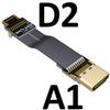 ADT-LINK FPV Cable for HDMI Micro Mini Flat Camera Connector 5cm-50cm Flexible Wire Line 18Gbps 4K@50/60 2160p for HDMI2.0 for FPV Camera (40cm,A1-D2) view 2