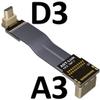 ADT-LINK FPV Cable for HDMI Micro Mini Flat Camera Connector 5cm-50cm Flexible Wire Line 18Gbps 4K@50/60 2160p for HDMI2.0 for FPV Camera (15cm,A3-D3) view 2