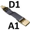 ADT-LINK FPV Cable for HDMI Micro Mini Flat Camera Connector 5cm-50cm Flexible Wire Line 18Gbps 4K@50/60 2160p for HDMI2.0 for FPV Camera (15cm,A1-D1) view 2