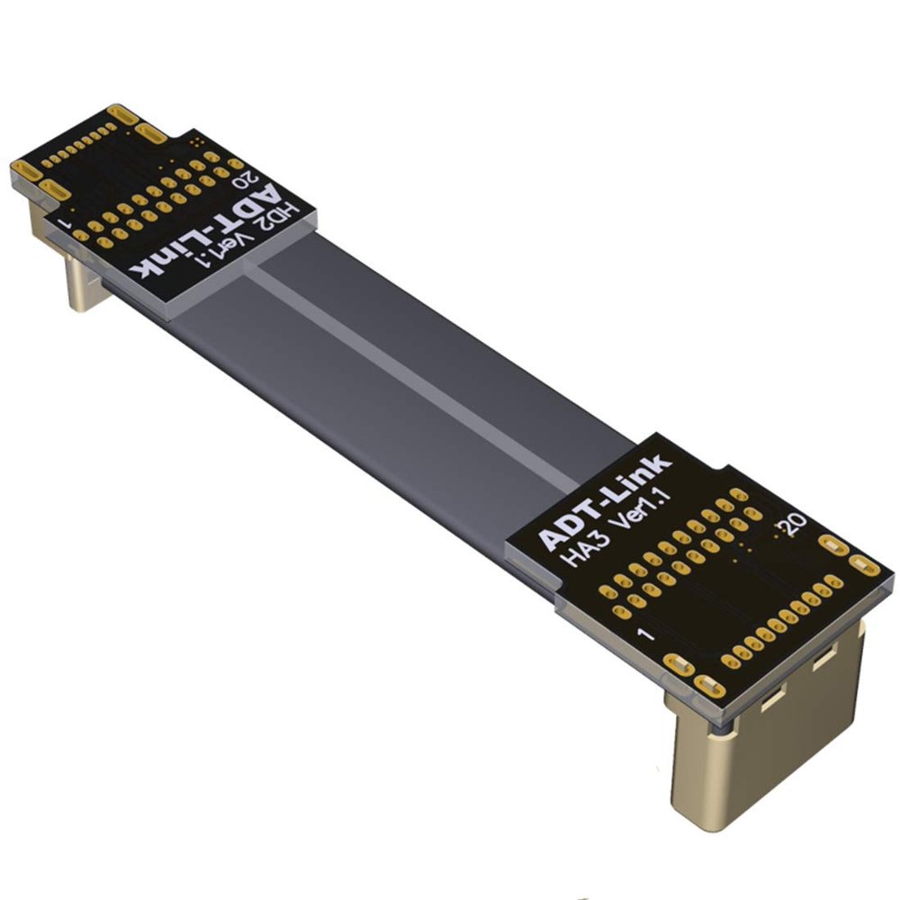 ADT-LINK FPV Cable for HDMI Micro Mini Flat Camera Connector 5cm-50cm Flexible Wire Line 18Gbps 4K@50/60 2160p for HDMI2.0 for FPV Camera (30cm,A3-D2)