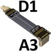 ADT-LINK FPV Cable for HDMI Micro Mini Flat Camera Connector 5cm-50cm Flexible Wire Line 18Gbps 4K@50/60 2160p for HDMI2.0 for FPV Camera (45cm,A3-D1) view 2