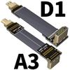 ADT-LINK FPV Cable for HDMI Micro Mini Flat Camera Connector 5cm-50cm Flexible Wire Line 18Gbps 4K@50/60 2160p for HDMI2.0 for FPV Camera (45cm,A3-D1) view 3