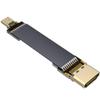 ADT-LINK FPV Cable for HDMI Micro Mini Flat Camera Connector 5cm-50cm Flexible Wire Line 18Gbps 4K@50/60 2160p for HDMI2.0 for FPV Camera (5cm,A1-D4) view 1