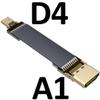 ADT-LINK FPV Cable for HDMI Micro Mini Flat Camera Connector 5cm-50cm Flexible Wire Line 18Gbps 4K@50/60 2160p for HDMI2.0 for FPV Camera (5cm,A1-D4) view 2