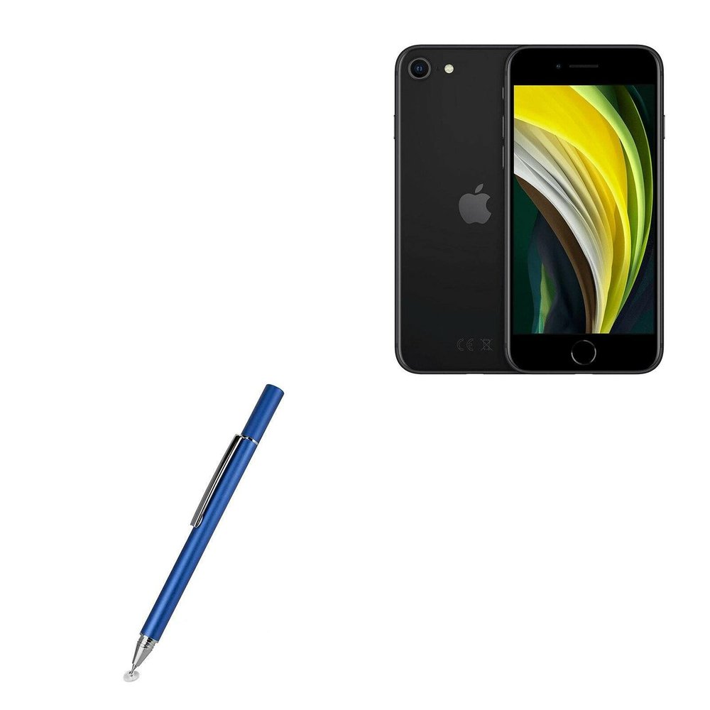 BoxWave Stylus Pen Compatible with Apple iPhone SE (2020) - FineTouch Capacitive Stylus, Super Precise Stylus Pen - Lunar Blue