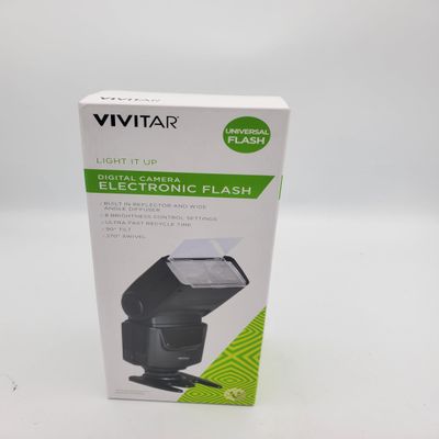 Wireless Optical Slave Flash - Enhance Photos & Colors, Vivitar SF7000 (Black) by Vivitar