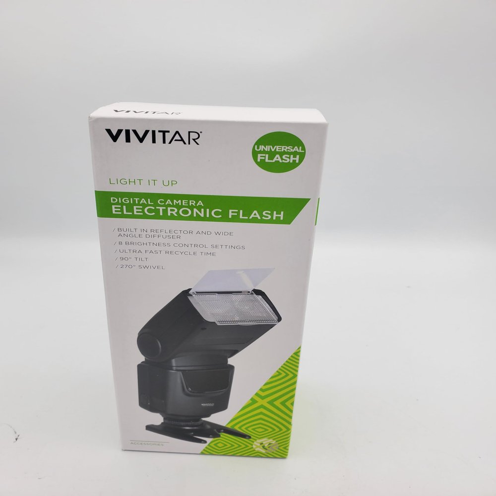 Wireless Optical Slave Flash - Enhance Photos & Colors, Vivitar SF7000 (Black) by Vivitar