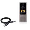 BoxWave Cable Compatible with Langogo Minutes - DirectSync PD Cable (3ft) - USB-C to USB-C (100W), Type C Braided Charge and Fast Sync - Jet Black view 1