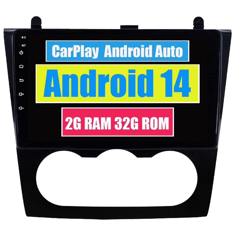 RoverOne Car Stereo Radio for Nissan Teana Altima 2008 2009 2010 2011 2012 Android Multimedia Player GPS Navigation Touch Screen Bluetooth DSP CarPlay Android Auto (Manual Air-Conditioner)