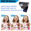 Webcam HHGAOKO, Web Cameras for Computers, HD 1080P Webcam with Microphone, PC Camera Plug and Play USB, Video Call Available for Desktop OR Laptop view 2